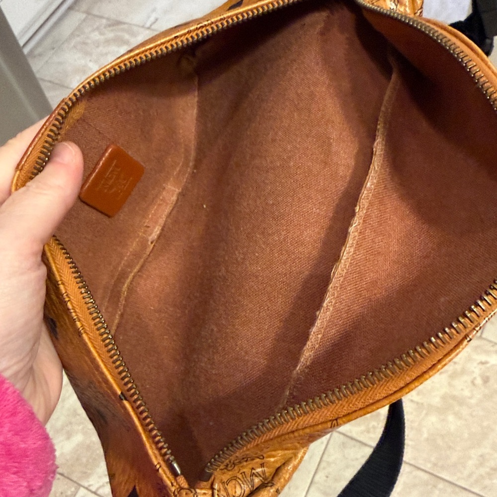 MCM Cognac Leather Belt Bag - Picture 5 of 6
